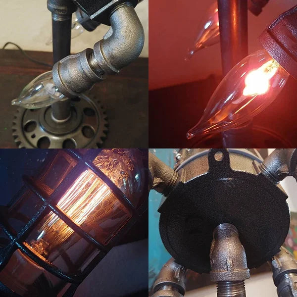 š Steampunk Rocket Lamp: Retro-Futuristic Glow! āØš”