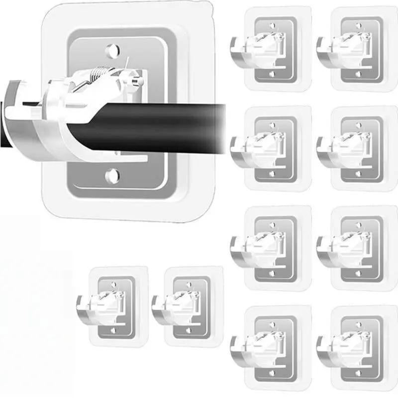 š„Nail-Free Adjustable Curtain Rod Hooks