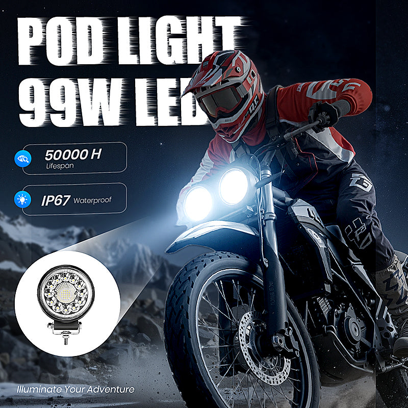 🔥Buy 2 Get 1 Free🎉4-inch 99W LED Pod for Off-Road