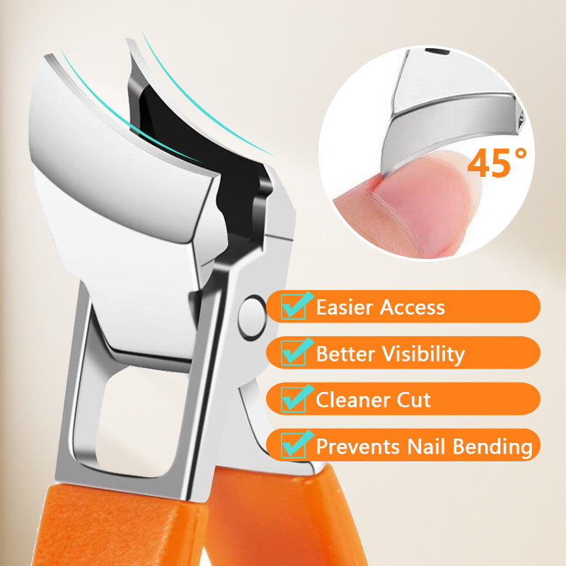 š„HOT SALEš„Wide Jaw Opening Anti-Splash Slanted Nail Clipper