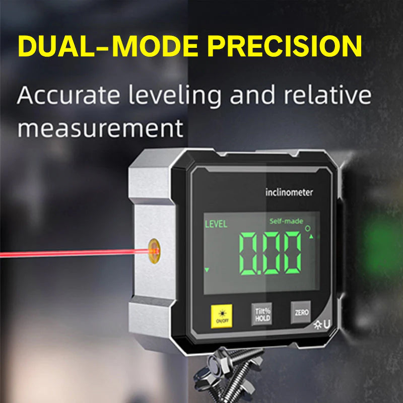 ๐ข๐ง HOT SALE 50% OFF ๐ฅ4-Side Magnetic Digital Angle Gauge with Laser
