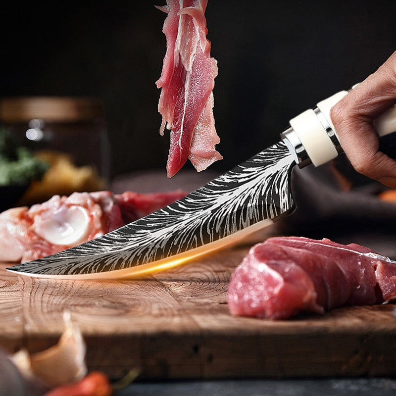🔥HOT SALE🔪Sharp Curved Blade Boning Knife Set with Gift Box