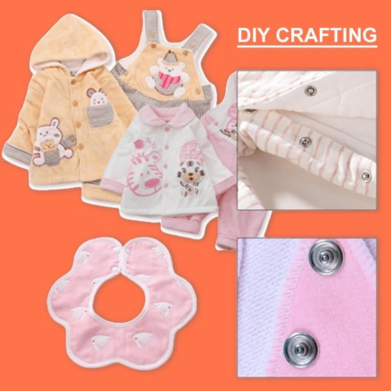 š„Metal Snap Buttons with Fastener Plier Tool Kit