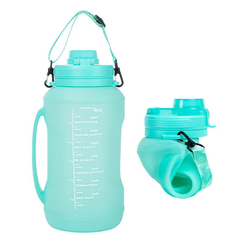 š„2025 HOT SALEš„Silicone foldable anti drop sports portable water bottle