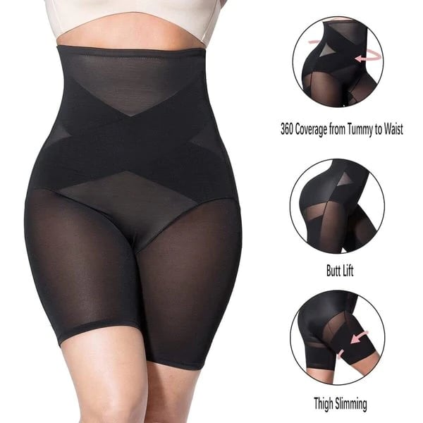 🔥Hot Sale🔥Cross Compression Abs & Body High Waisted Shaper