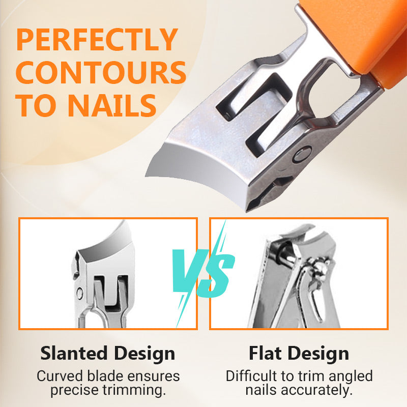 š„HOT SALEš„Wide Jaw Opening Anti-Splash Slanted Nail Clipper