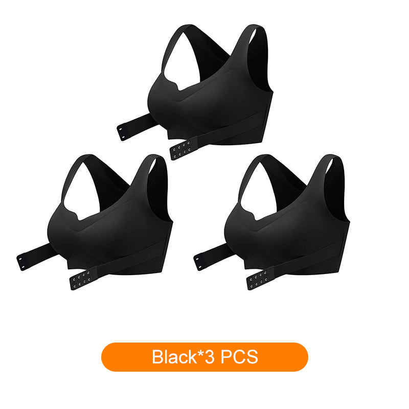 💕Women's Cozy Seamless Push Up Front Closure Bra🎁