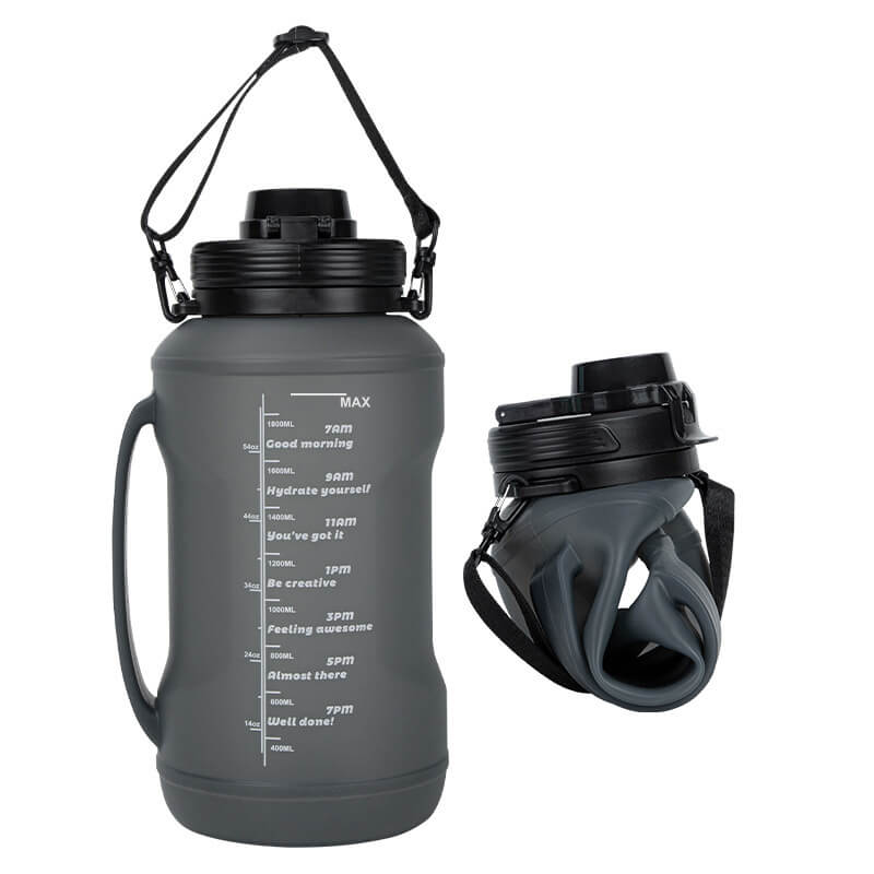 š„2025 HOT SALEš„Silicone foldable anti drop sports portable water bottle