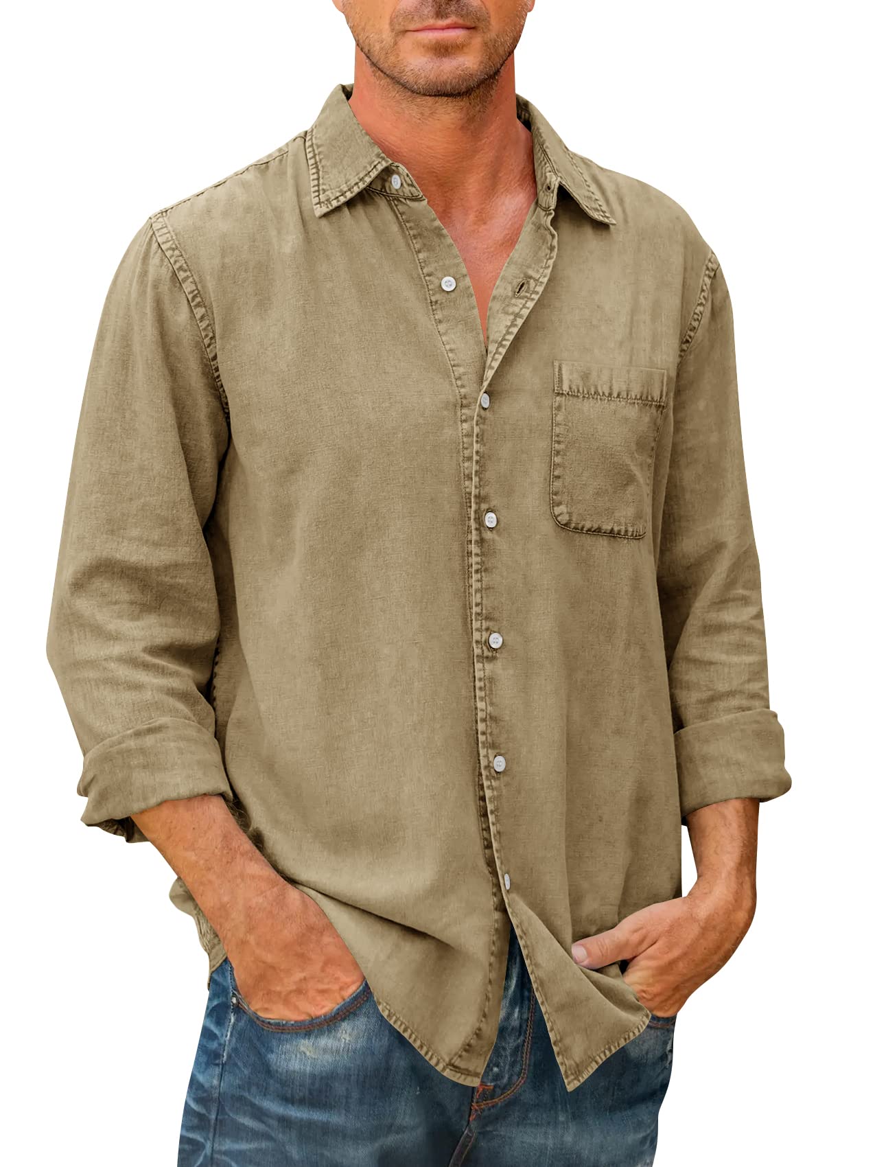 š50% off grand promotionš„Men's High Quality Denim Shirts ćLong Sleeveć