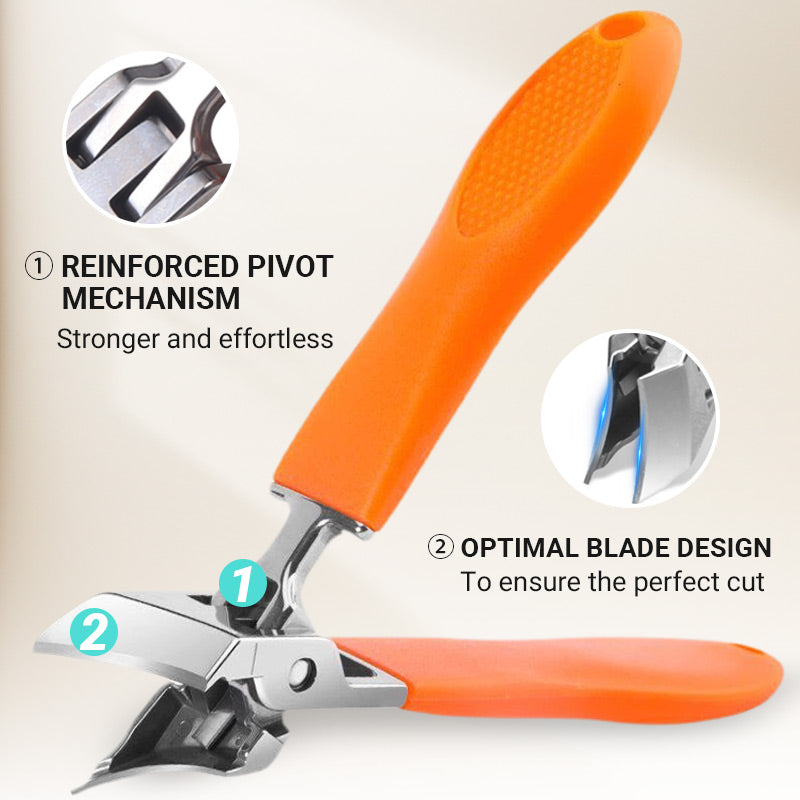 š„HOT SALEš„Wide Jaw Opening Anti-Splash Slanted Nail Clipper