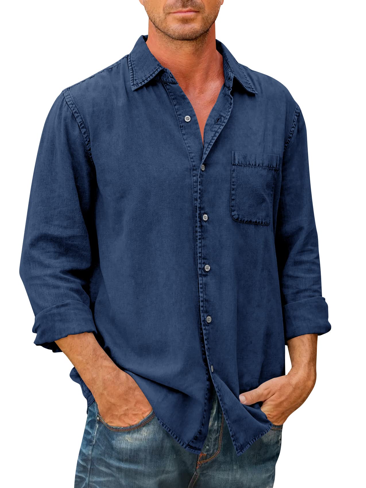 š50% off grand promotionš„Men's High Quality Denim Shirts ćLong Sleeveć
