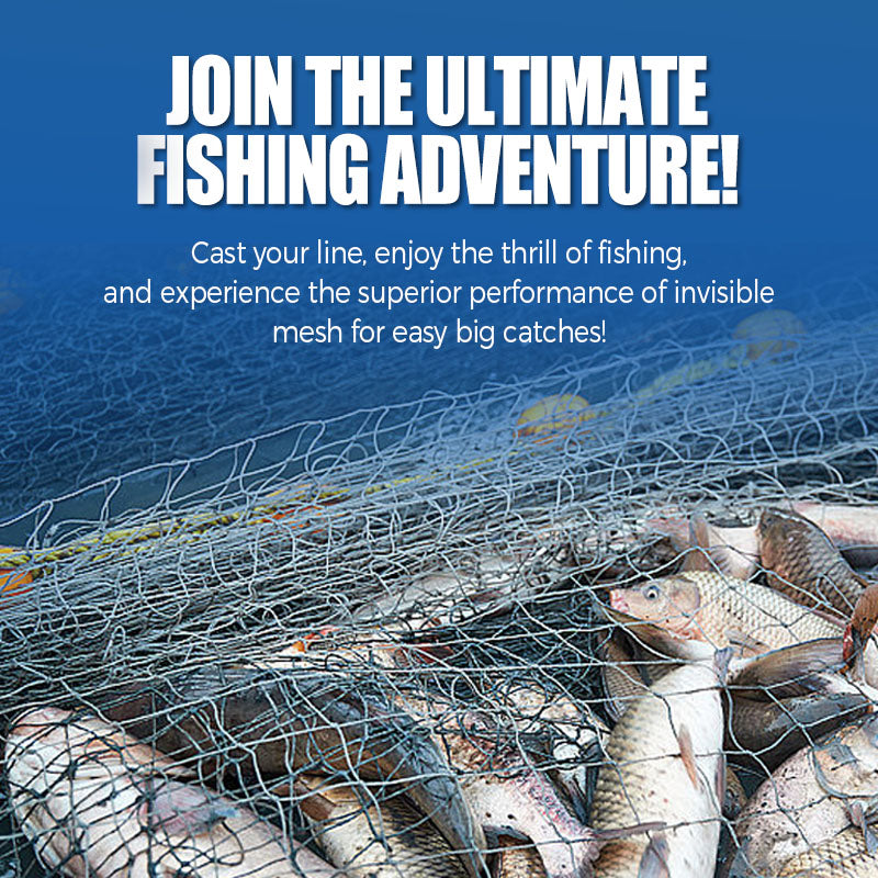 Fishing Gill Net with Spring Bait Trap