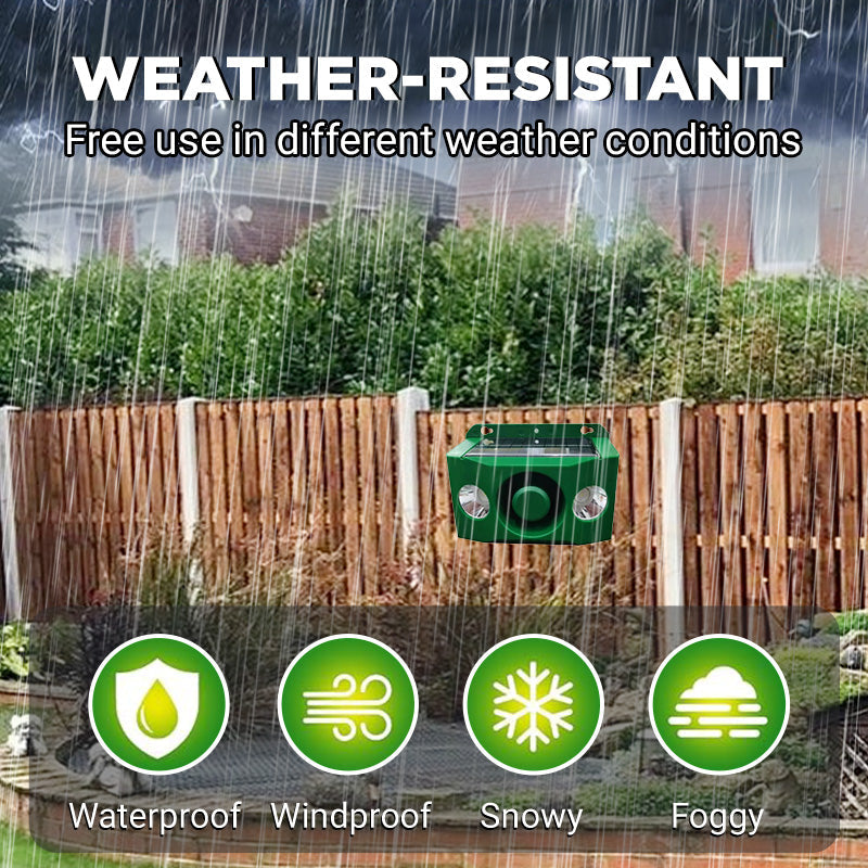 ✅Factory Direct Sales🍃Beast Repellent Solar Warning Lights with Loud Volume