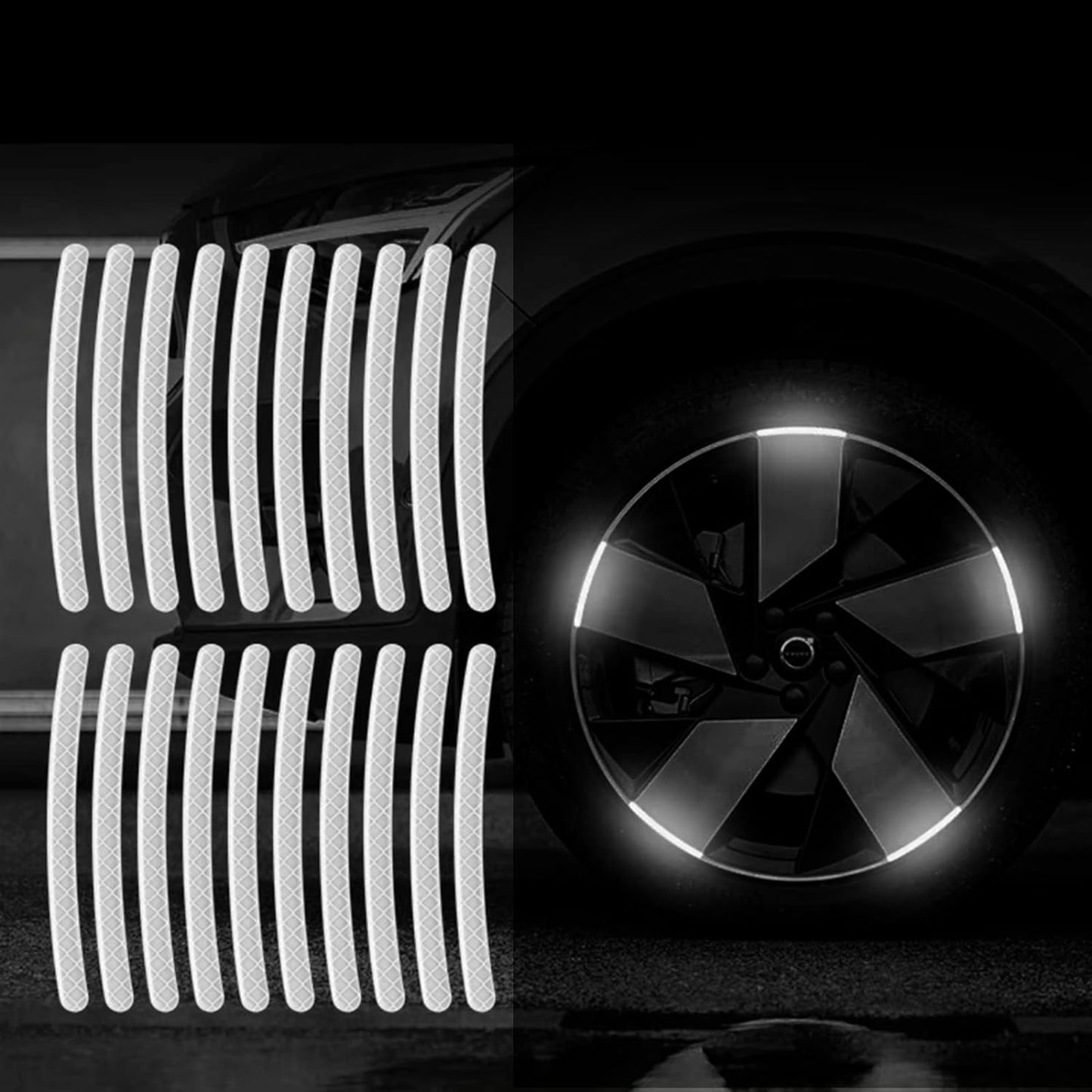 š„2025 HOT SALE - Buy 1 Get 1 Freeš„Reflective Car Wheel Rim Stickers