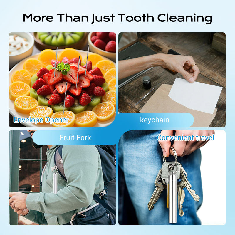 🏆German precision engineering! 0.1mm ultra-fine tip for precise flossing✨