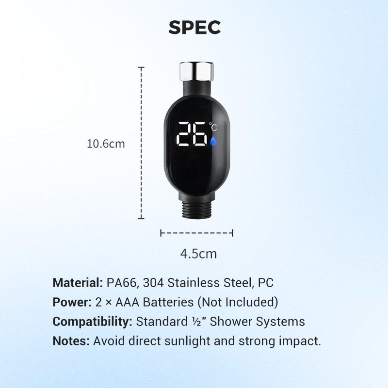 🚿 BUY 3 GET 1 FREE! 🌡️ Shower Thermometer - Instant Digital Display, Waterproof & Easy Install for Safe Bathing