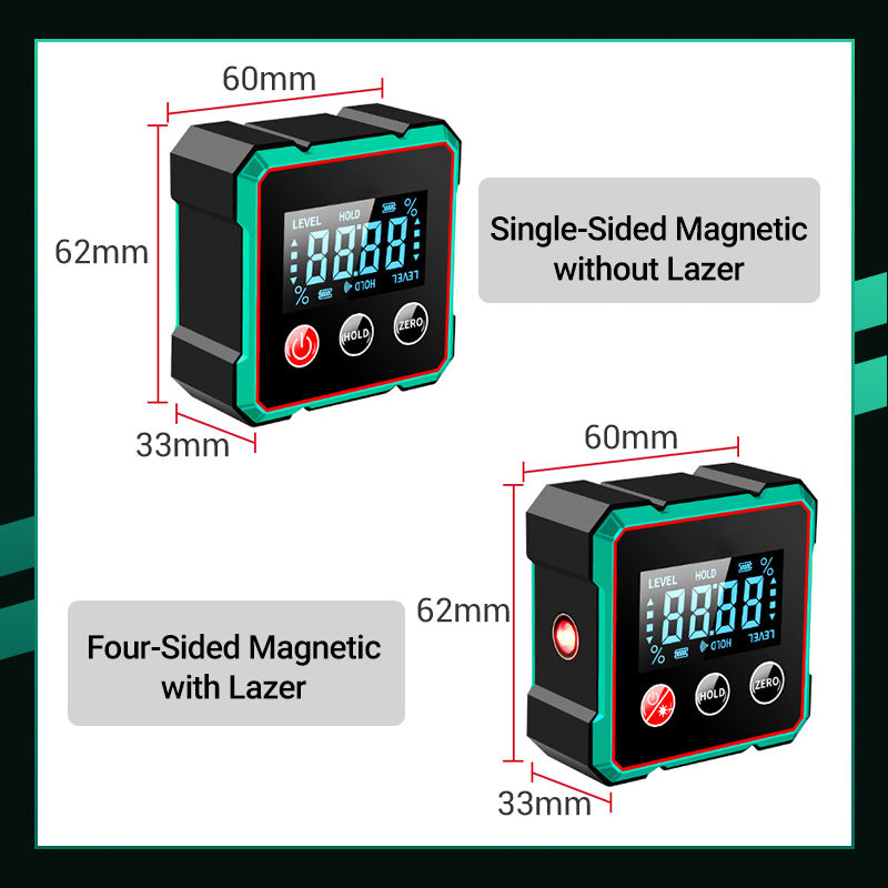 ๐ข๐ง HOT SALE 50% OFF ๐ฅ4-Side Magnetic Digital Angle Gauge with Laser
