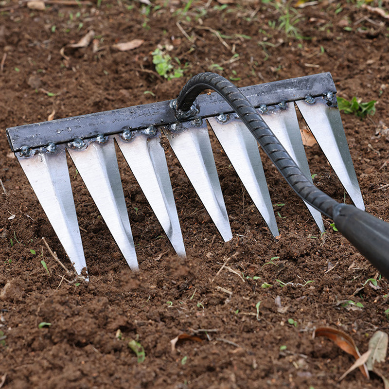 ⏳Limited-time 50% off 4/5/6/7 Tooth Carbon Steel Garden Hand Rake⛏️🌱
