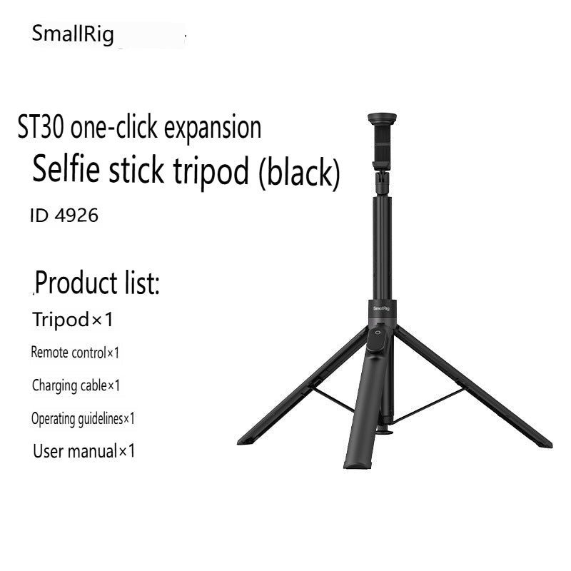 Smartphone Tripod Stand All-in-1 with Integrated Wireless Remote