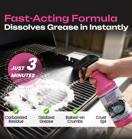 🌟BUY 3 GET 1 FREE!!💦Fast-Acting Heavy-Duty Grill Degreaser Spray