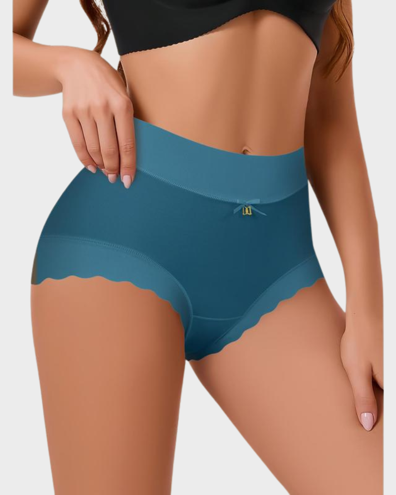 🌸Last Day-Buy 1 Get 3 Packs🔥2025 Silky High-Waist Seamless Briefs With Scalloped Edges