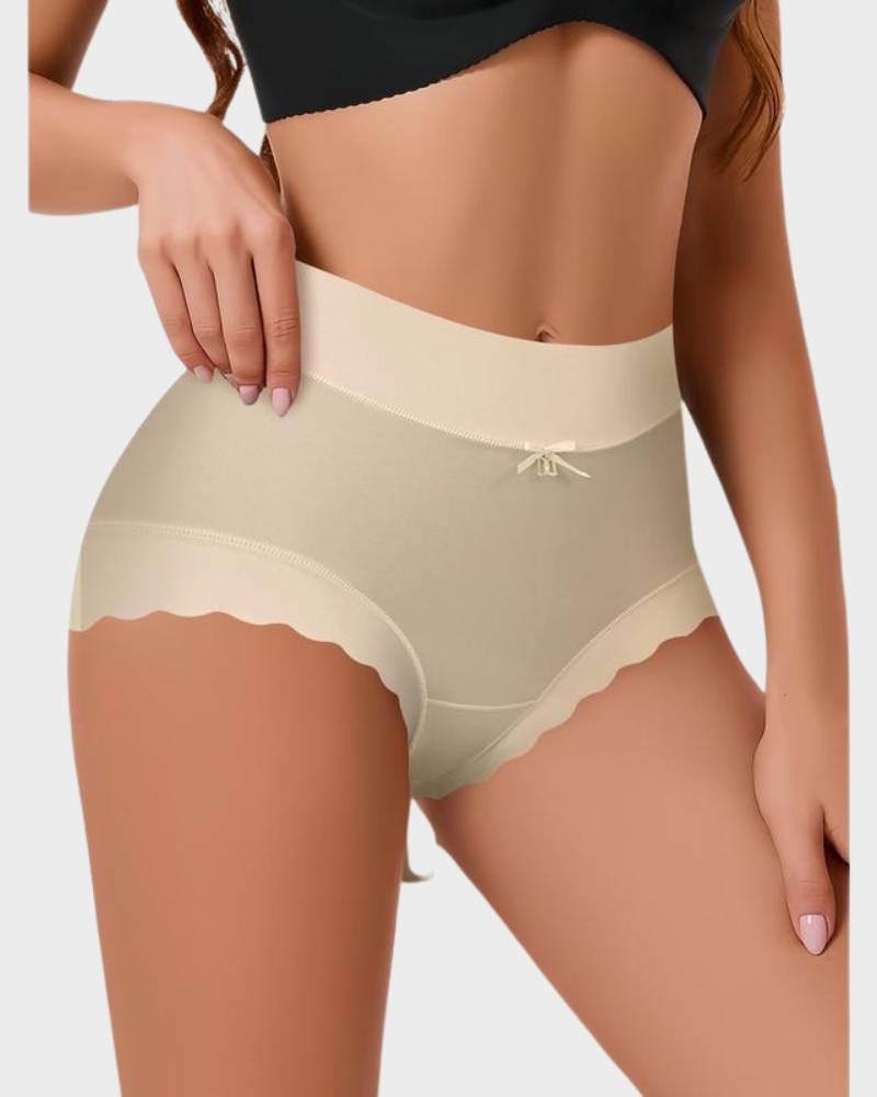 🌸Last Day-Buy 1 Get 3 Packs🔥2025 Silky High-Waist Seamless Briefs With Scalloped Edges