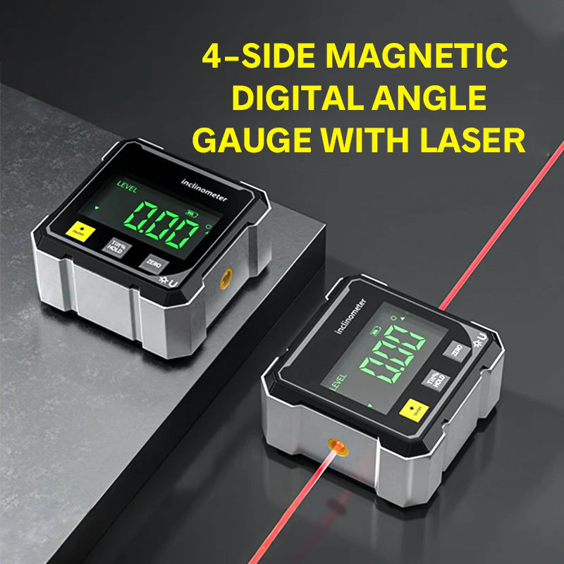๐ข๐ง HOT SALE 50% OFF ๐ฅ4-Side Magnetic Digital Angle Gauge with Laser