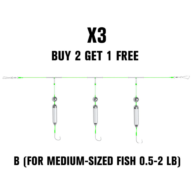 🔥3 Hooks Anti Drift Bottom Fishing Rig