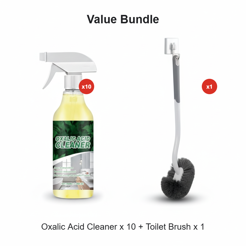 🥳2026 HOT SALE🥳💞50K+ SOLD!💥🔬 【CLEARANCE!】Molecular-Level Cleaning Tech! Oxalic Acid Bathroom Cleaner Dissolves Rust & Limescale 78% OFF🚽✨