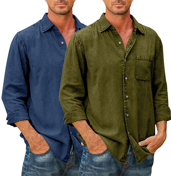 š50% off grand promotionš„Men's High Quality Denim Shirts ćLong Sleeveć