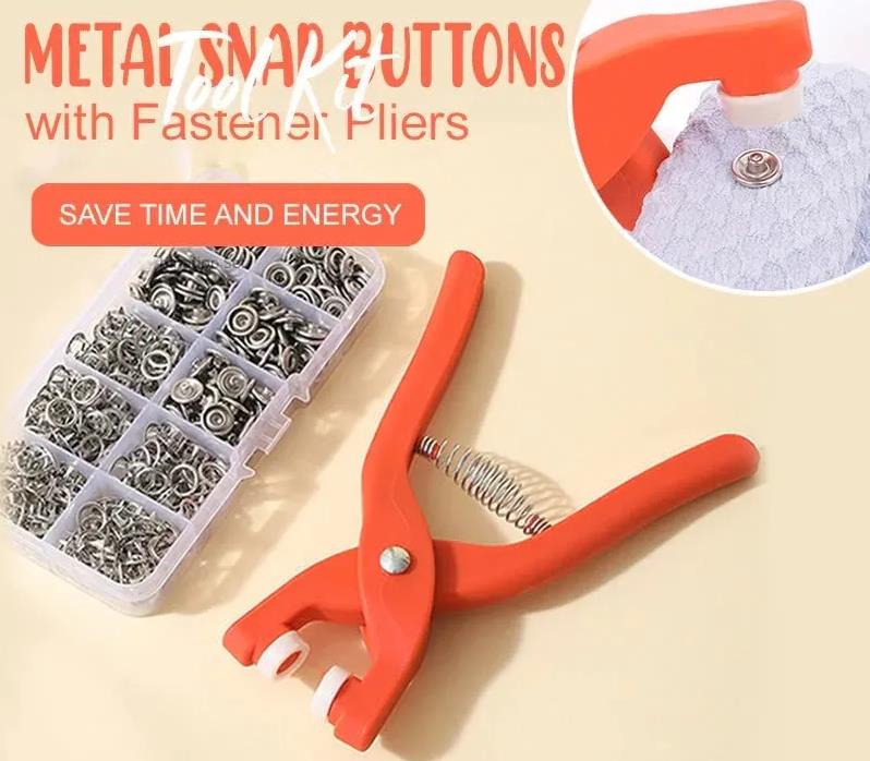 š„Metal Snap Buttons with Fastener Plier Tool Kit