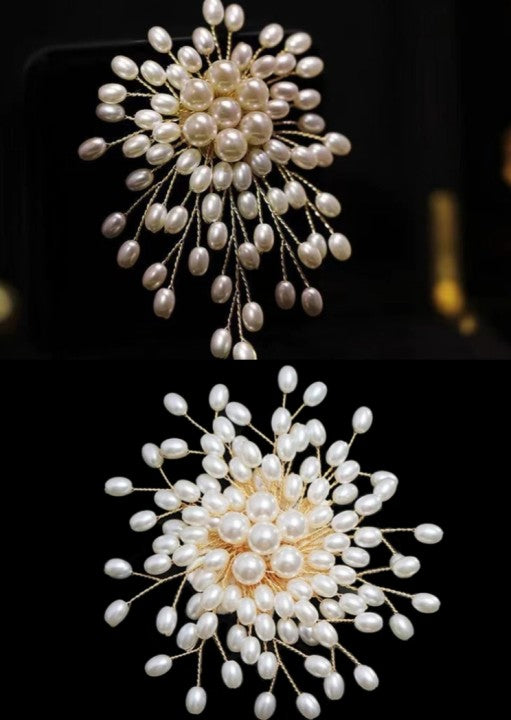 🎁2025 NEW! 🔥Women's High-end Exquisite Handmade Pearl Brooch