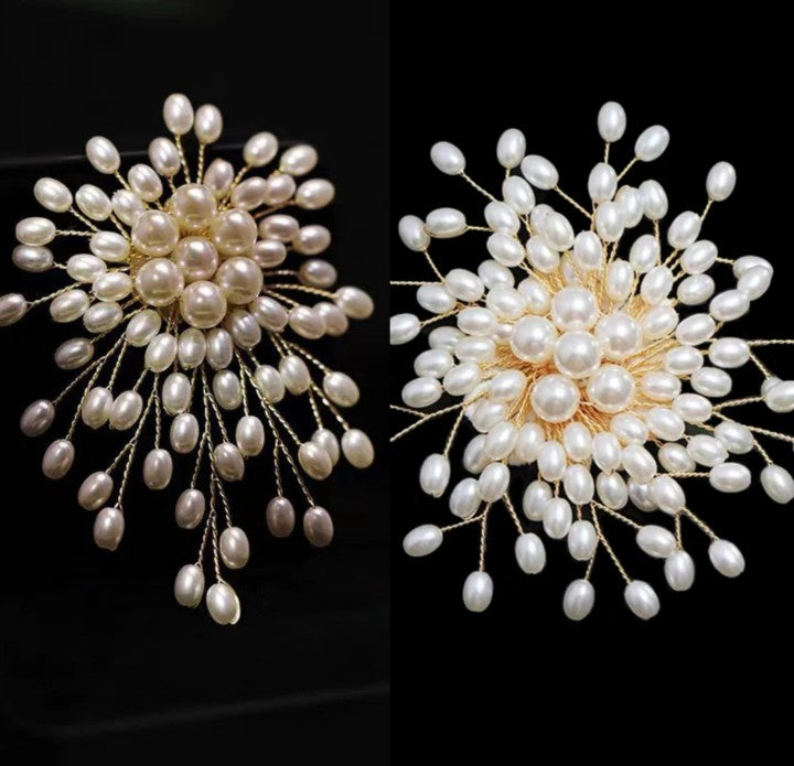 🎁2025 NEW! 🔥Women's High-end Exquisite Handmade Pearl Brooch