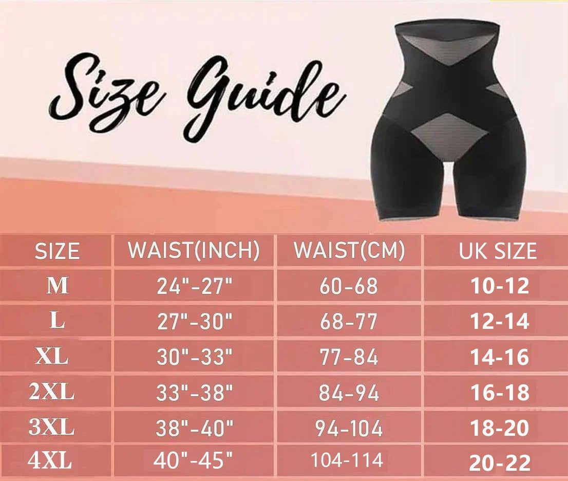 🔥Hot Sale🔥Cross Compression Abs & Body High Waisted Shaper