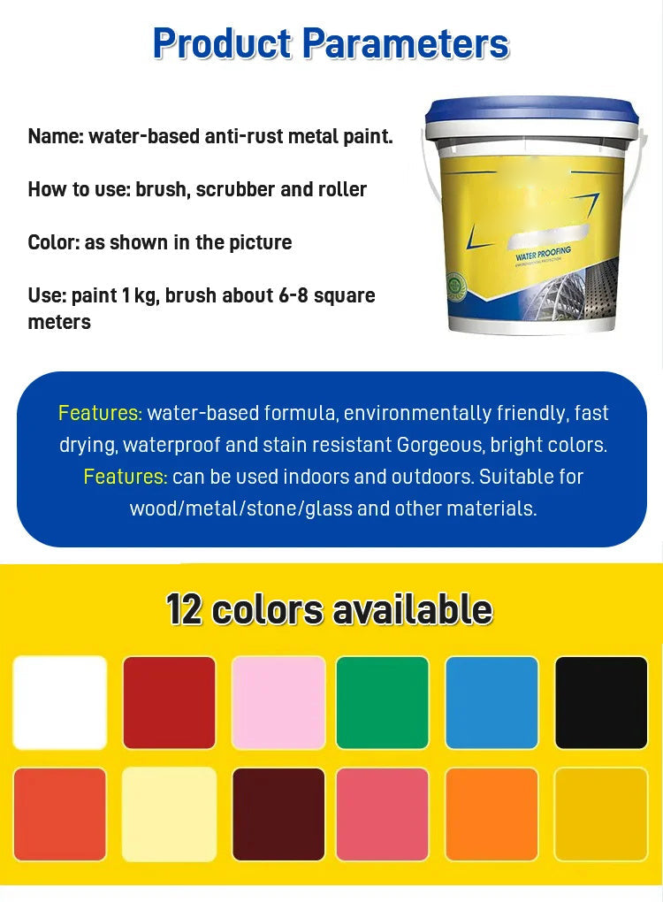 ๐ฅ2024 Water-based rust-proof paint metal paint