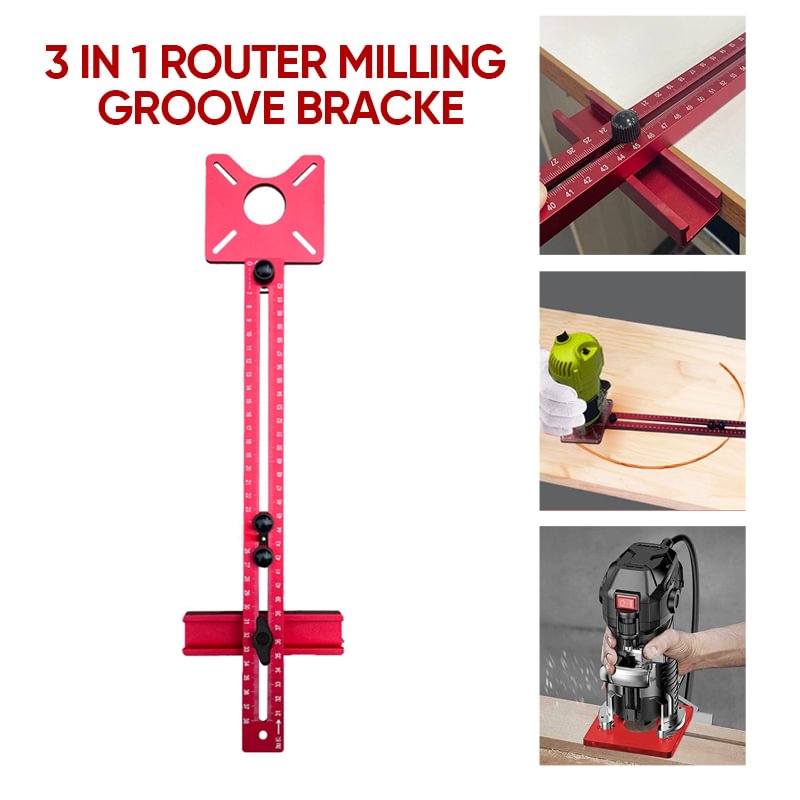 🔥HOT SALE - 50% OFF🔥3 in 1 Router Milling Groove Bracke