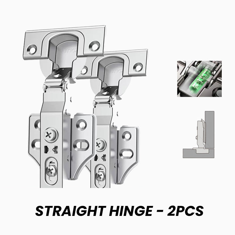 Cabinet Door Press-to-Open Spring Lock and Matching Hinge