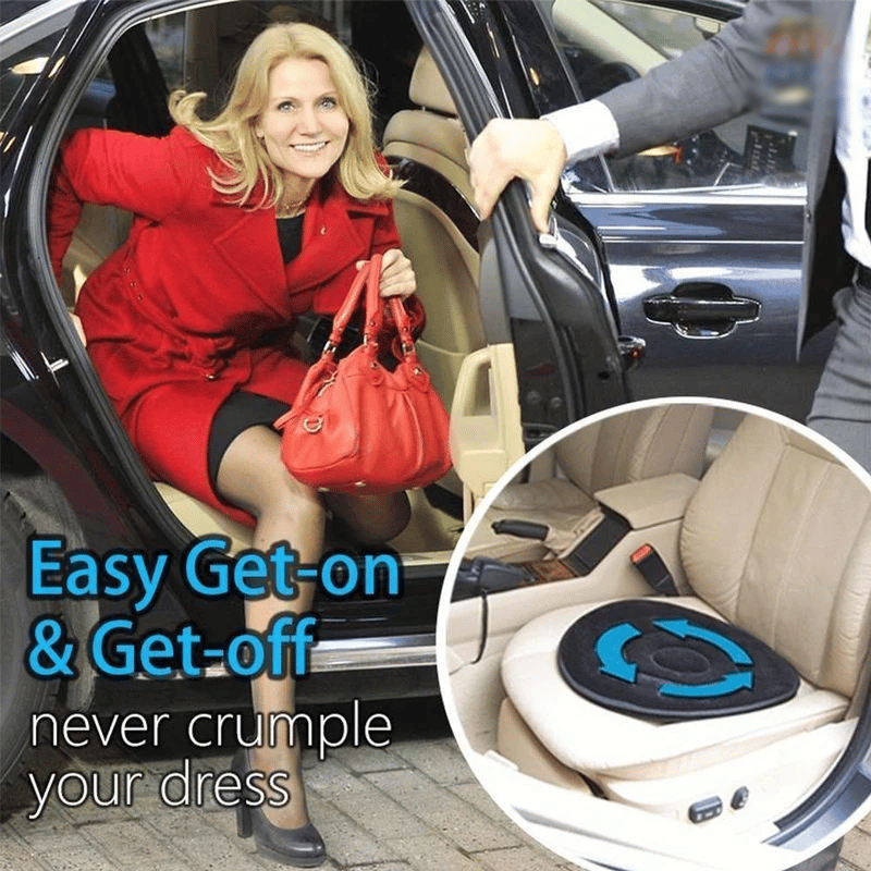 🔄 360° Spin to Comfort—Perfect for Seniors & Mobility Needs! 🚗