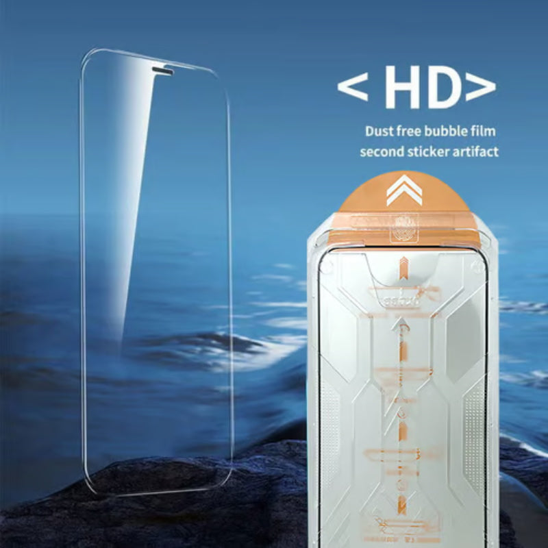 š„Hot Sale - BUY 1 GET 1 FREEš„ Shock-Resistant Dust-Proof Anti-Fingerprint Screen Protector Set
