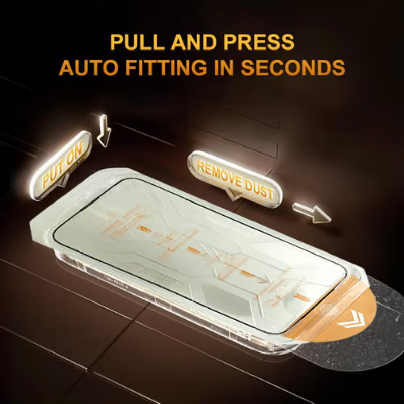 š„Hot Sale - BUY 1 GET 1 FREEš„ Shock-Resistant Dust-Proof Anti-Fingerprint Screen Protector Set