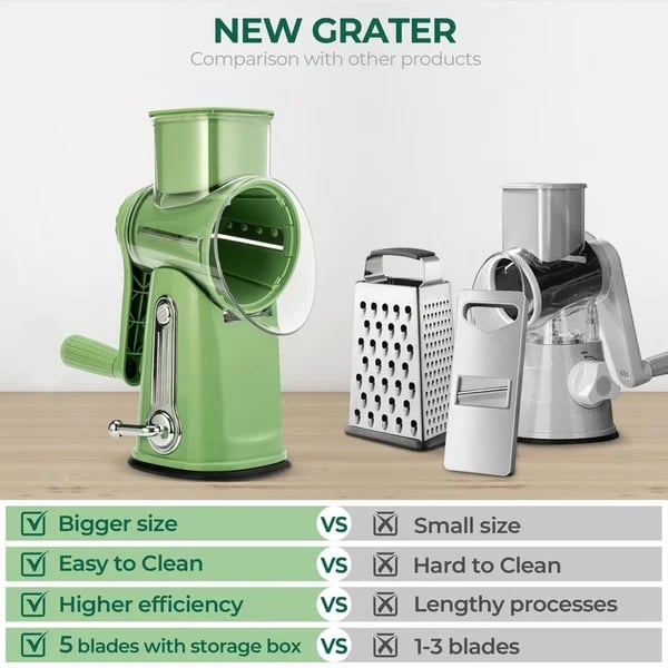 🧀5-in-1 Household Multifunctional Storm Vegetable Cutterv