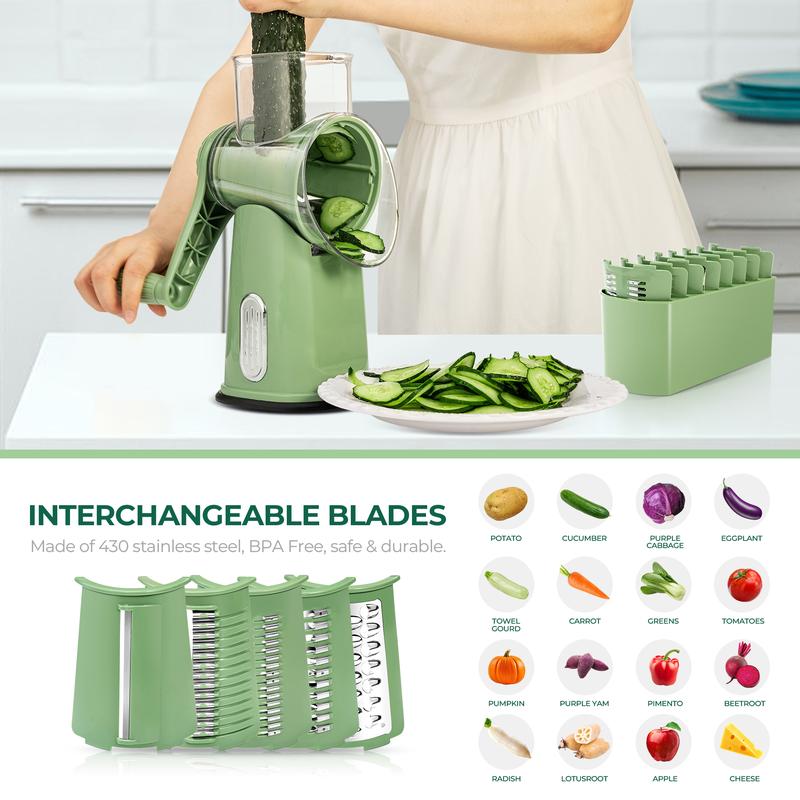 🧀5-in-1 Household Multifunctional Storm Vegetable Cutterv