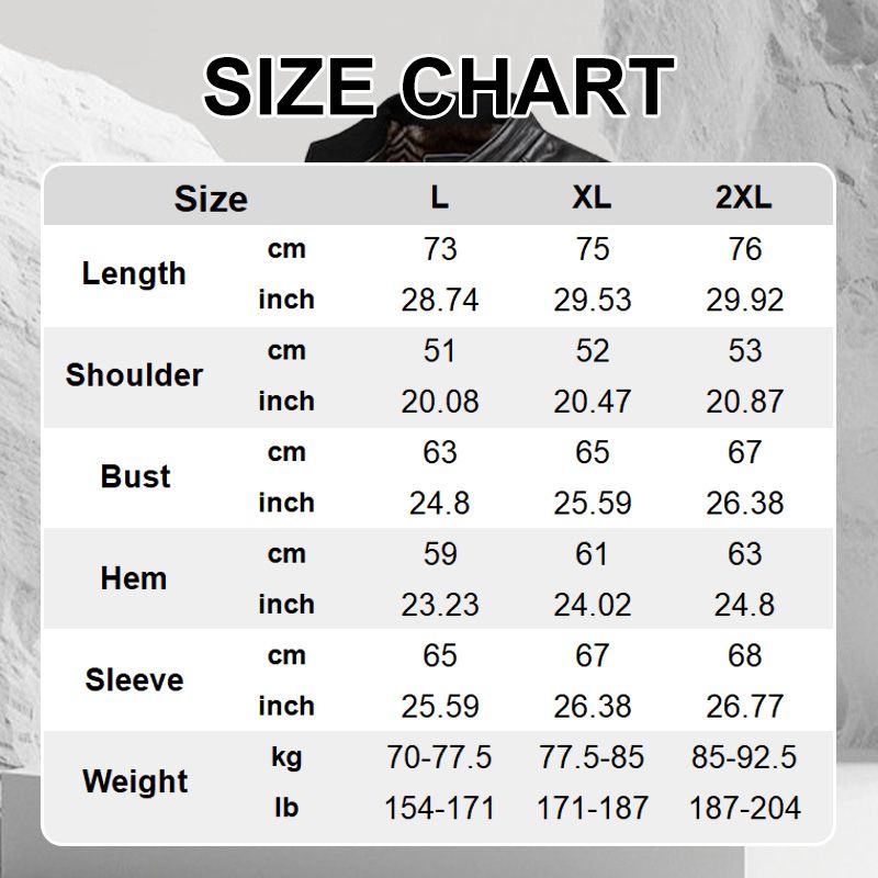 Best Gift- Men’s Fashionable Stand-collar Thickened Warm Leather Jacket