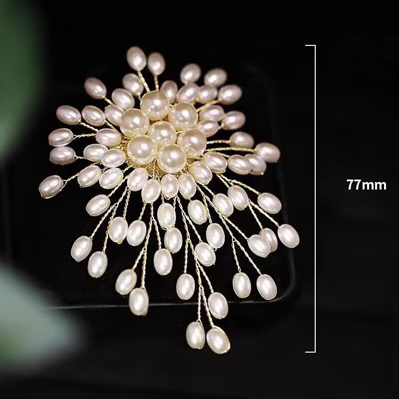 🎁2025 NEW! 🔥Women's High-end Exquisite Handmade Pearl Brooch