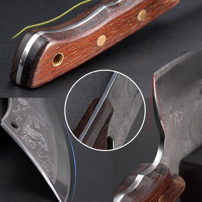 🔥Durable Sharp Tiger Pattern Stainless Steel Knife🔥