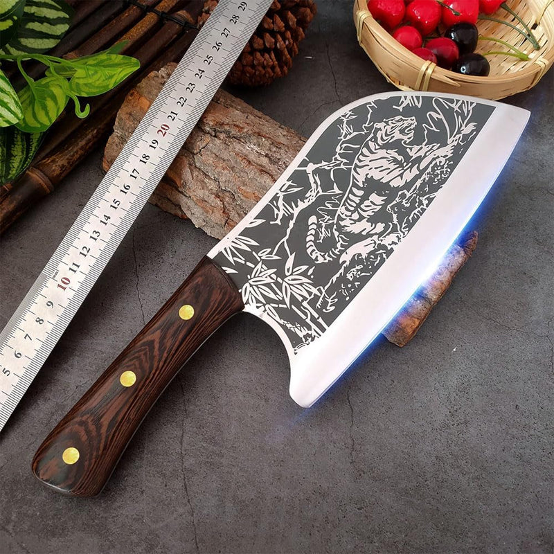 🔥Durable Sharp Tiger Pattern Stainless Steel Knife🔥