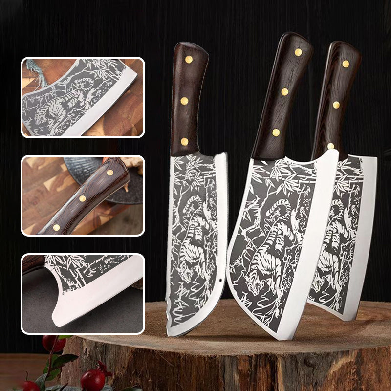 🔥Durable Sharp Tiger Pattern Stainless Steel Knife🔥