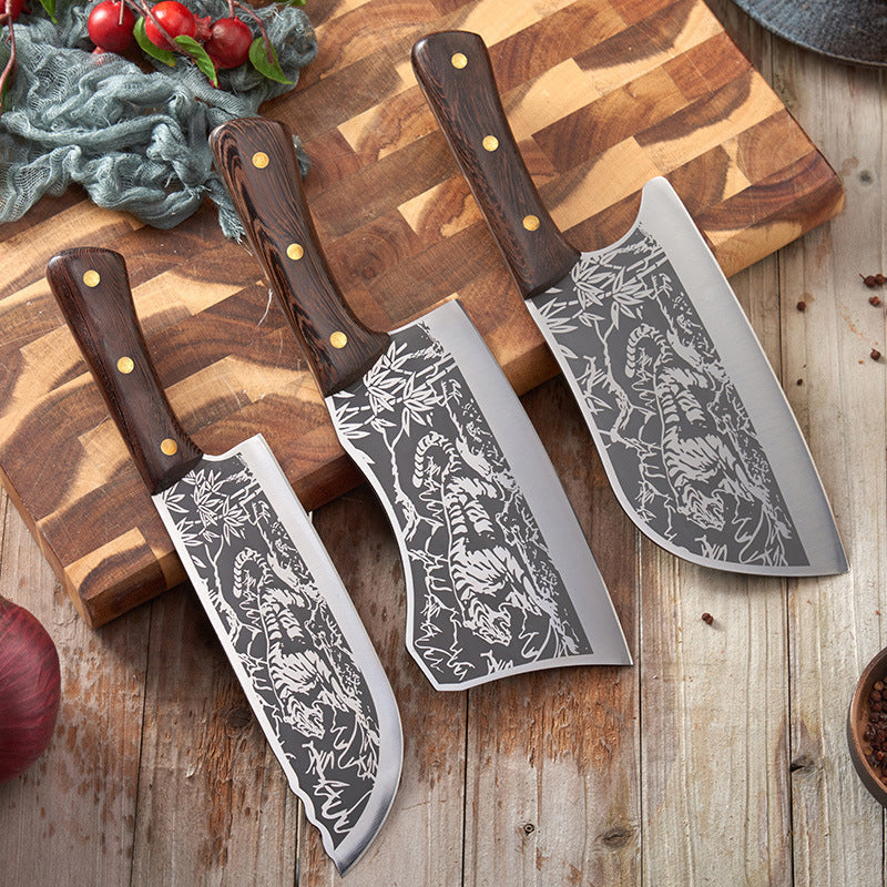 🔥Durable Sharp Tiger Pattern Stainless Steel Knife🔥