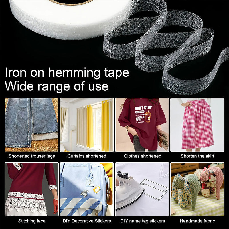 š„Iron-On Double-Sided Fabric Tape for Sewing & DIYš