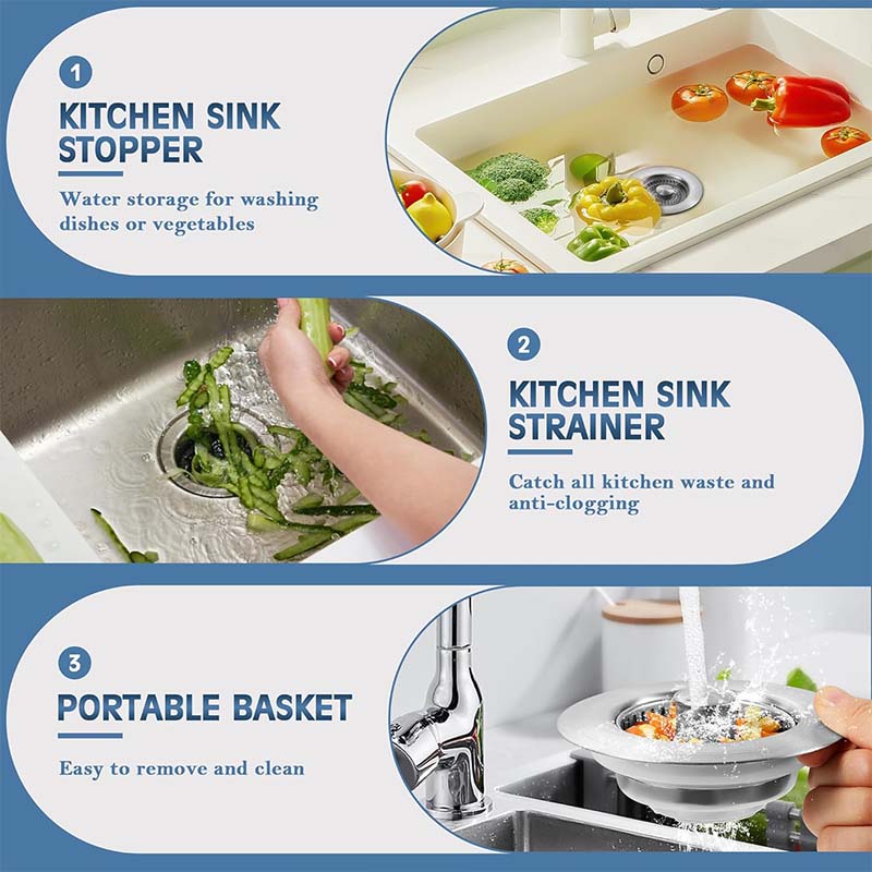 šHot Saleš„Kitchen Sink Drain Strainer & Stopper